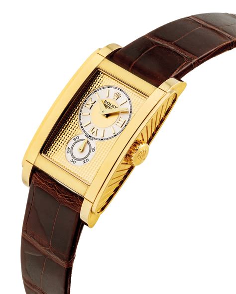 gold rectangular rolex prince|Rolex cellini prince for sale.